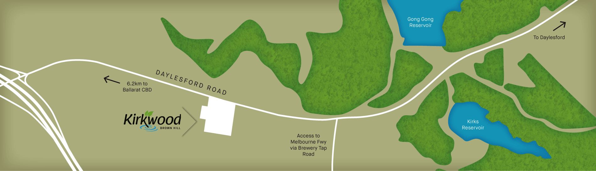 Kirkwood Estate - Brown Hill Location map